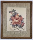 1940 Floral Still Life Original Airbrushed Painting by Ted Mundorff, Pair