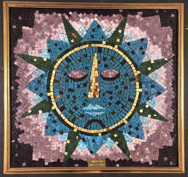 Mosaic Art "Winter Sun" Signed by Joyce Dittermore