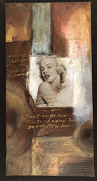 Post-Modern Marylin Monroe Mixed Media Painting