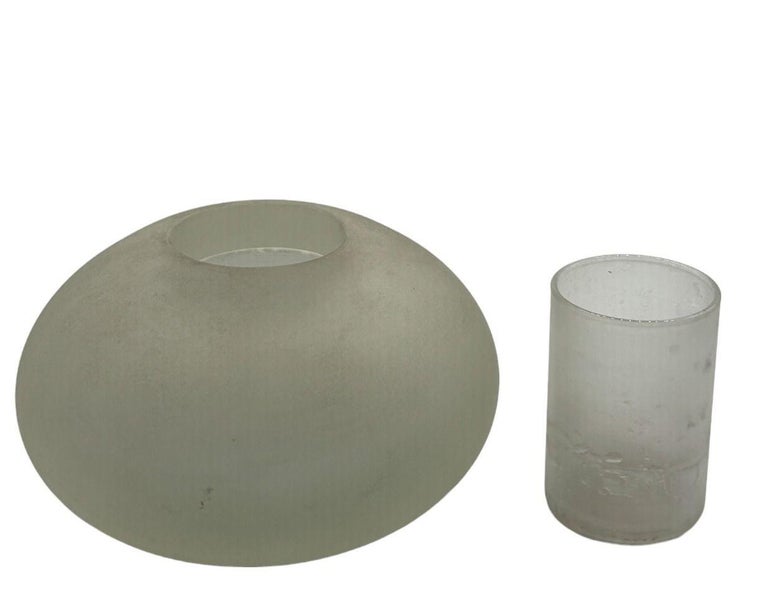 Vintage Candle Holders Round w/removeable inner tubes Set of 4