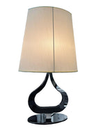 Postmodern Chrome Tear Drop Shaped Table Lamp