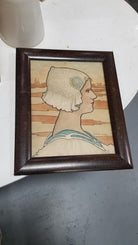 Framed Original 1909 Lithograph "Queen Wilhelmina" by P. Shepard