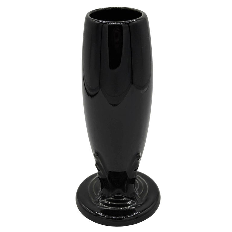 6"Tall Black Neo Art Deco Style Bud Vase by Fiesta Ware, 1986