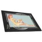 Art Deco Reverse Black & Silver Painted Glass Picture Frame 4x6 Picture Frame