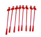 21 Piece Mid-Century Tropical Hula Girl & Flamingo Cocktail Swizzle Sticks