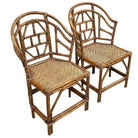 Brighton Pavilion Style Rattan Dining Armchairs