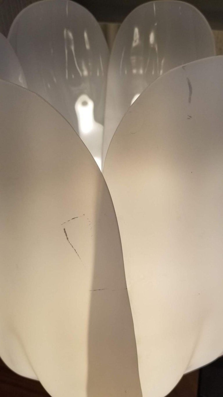 Oversized Acrylic Tulip Lamp in the style of Roger Rougier