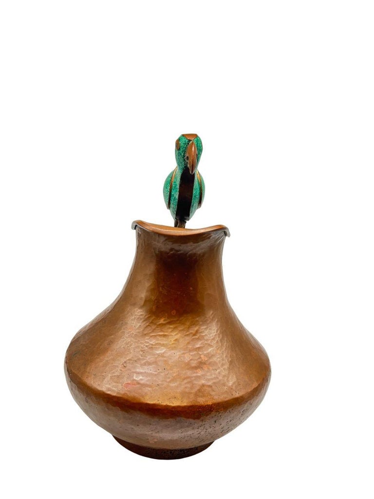 Alfredo Villasana Taxco Parrot Pitcher: Vintage from Mexico
