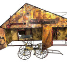 Mid-Century "Blacksmith" Hanging Copper Wall Sculpture by Curtis Jere