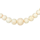 Hand shapped Angel Skin Coral Beaded Rope Tie Necklace