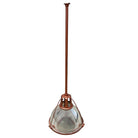 Mid Century Holophane Pendant Ceiling Light Copper-tone Finish