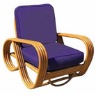 Restored MCM Rattan 4-Strand Reverse Pretzel Sofa & Lounge Chair Livingroom Set