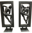 Abstract Ballet Dancers Sculptures by Gerard Koch for Austin Productions, Pair
