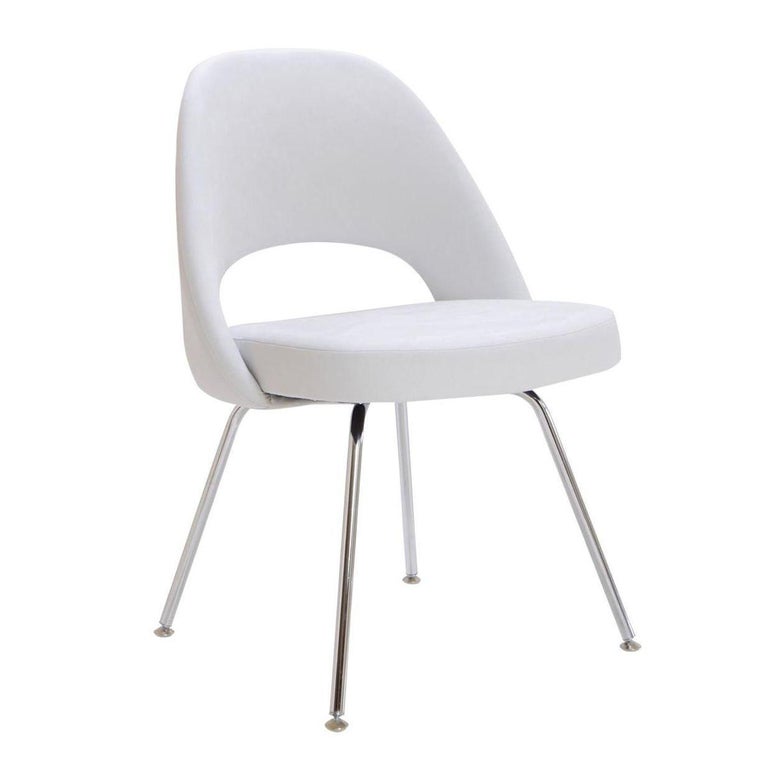 Eero Saarinen Knoll Executive Dining Chair/Armchairs with Tubular Legs, Set of 4