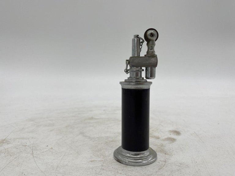 Brown and Silver Petrol Table Pull Chain Lighter by Daltis