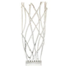 White Modernist Driftwood Floor Sculpture Room Divider