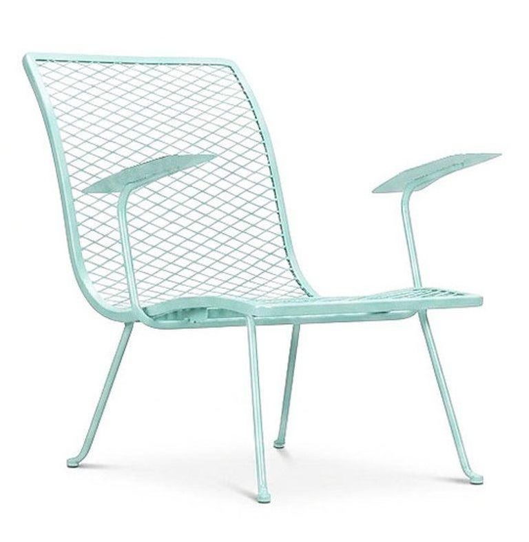 Pair of Teal Outdoor Patio Lounge Chairs by Karl Lightfoot Studio