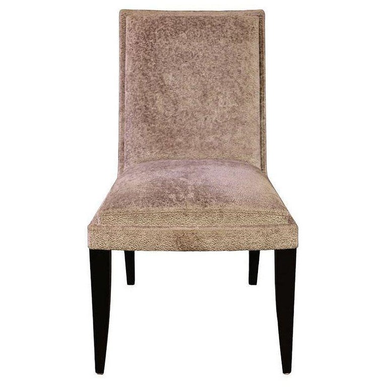 Dakota Jackson Transitional Velvet "Jio" Side Chair