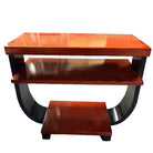 Two-Tone Geometric Art Deco Side Table by Gilbert Rohde for Brown Saltman, Pair