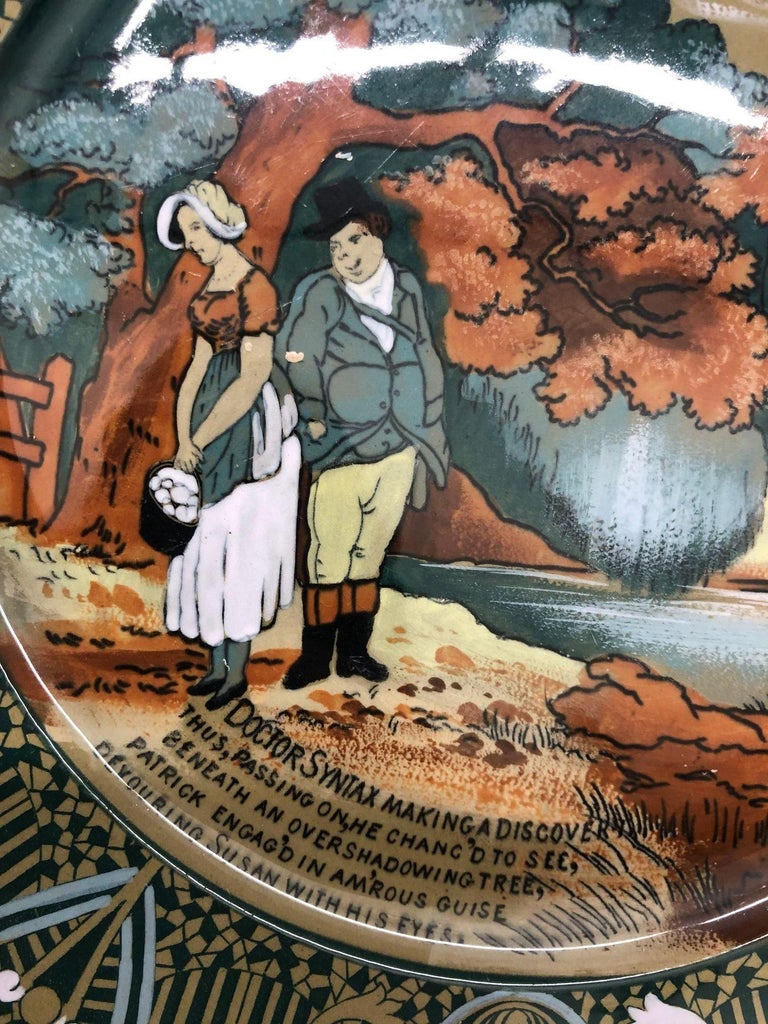 Early 1900s Pottery Buffalo Pottery Deldare "Dr Syntax" Plate