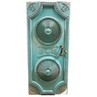 Mid-century Hollywood Regency Grand Turquoise Door w/ Custom Handles