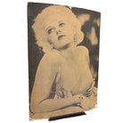 40" Tall Sepia Hollywood Starlett Photograph Jean Harlow Mounted to Pressboard