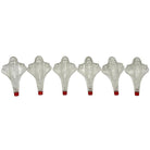 Streamline Art Deco Airplane Glass & Bakelite Perfume Bottles, Set of 6