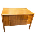 Mid Century "Parallel" Walnut End Table Commode by Barney Flagg For Drexel