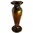 Rare Early 20th Iridescent Handblown Heart & Vine Vase Set by Imperial