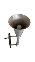 Large 30" Machine Age Spun Aluminum & Steel Torchiere Wall Sconce, 4 Available