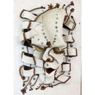 Postmodern "City Living ?" Art Pottery Figural Wall Sculpture