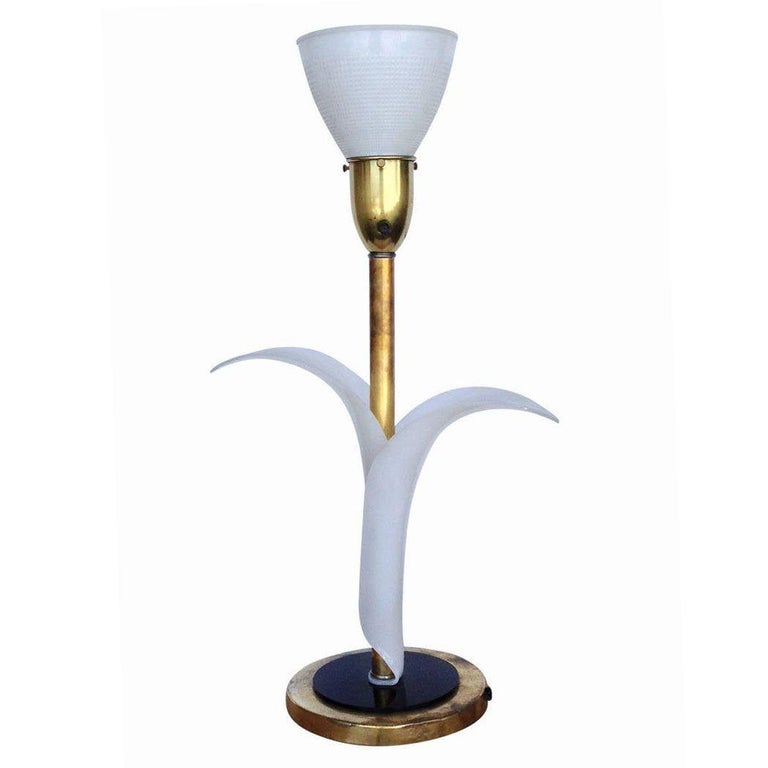 Pair of Sculptural Acrylic Table Lamps by Rembrandt