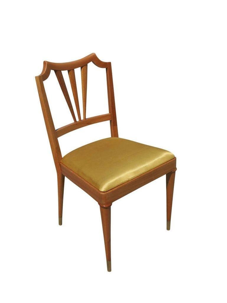 Formal Mid-Century Dining Chair Set of Six