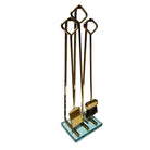 Italian Modernist Brass and Glass Fireplace by Fontana Arte