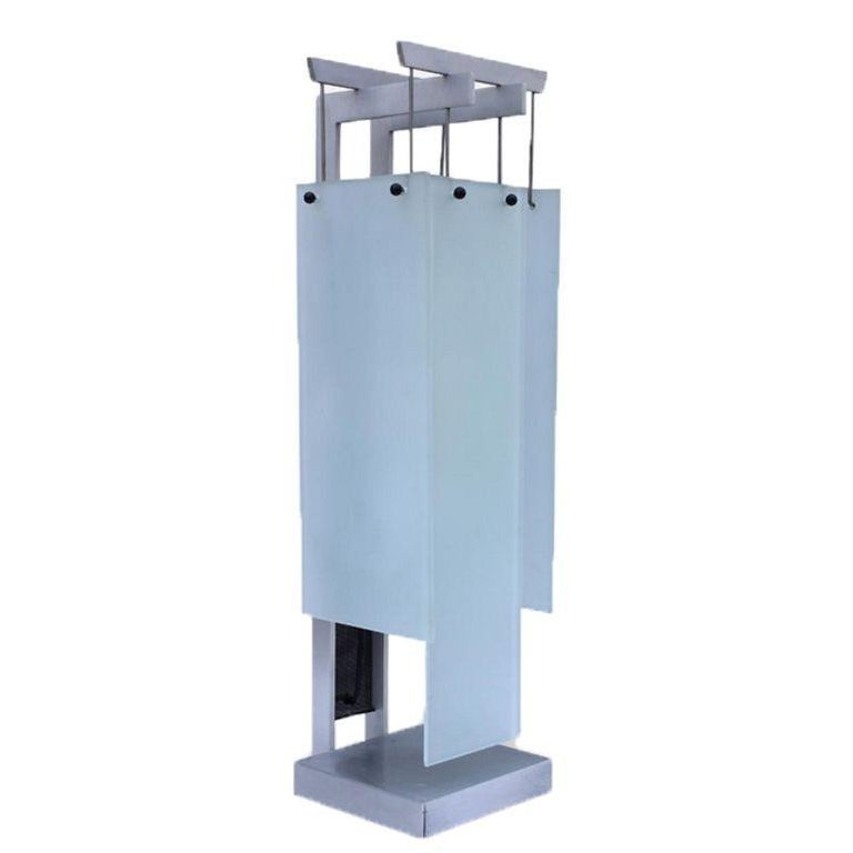 George Kovacs Architectural Aluminum Table Lamp - Pair