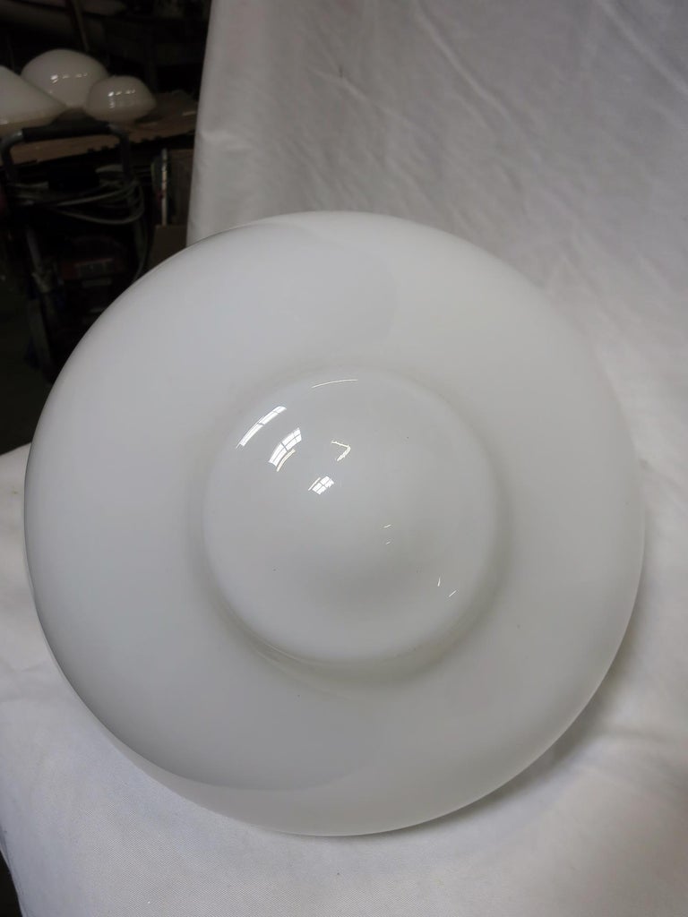 Large Schoolhouse Bell-Shape Ceiling Glass Globe Pendant