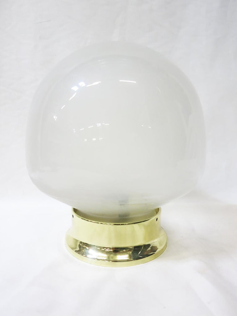Small Vintage Gumdrop Ceiling Glass Globe Pendant