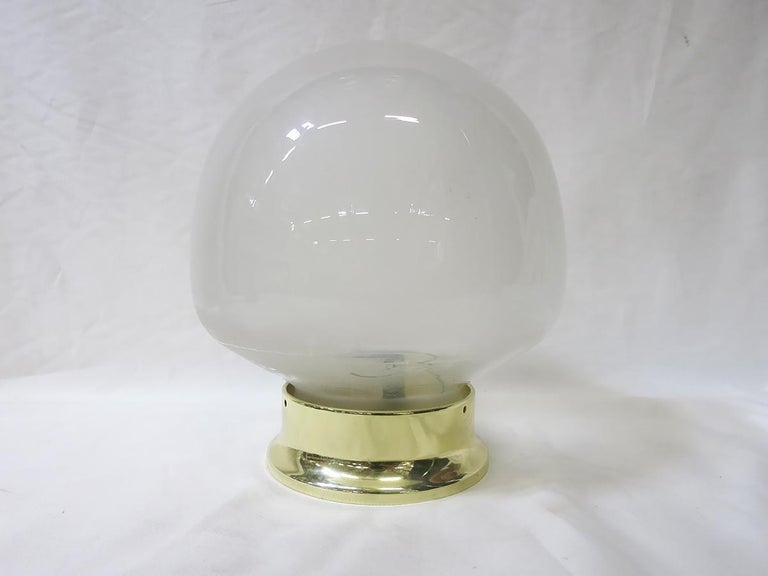Small Vintage Gumdrop Ceiling Glass Globe Pendant