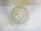 Small Vintage Crackled Ceiling Glass Globe Pendant