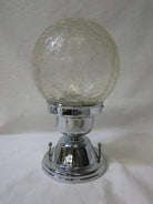Small Vintage Crackled Ceiling Glass Globe Pendant