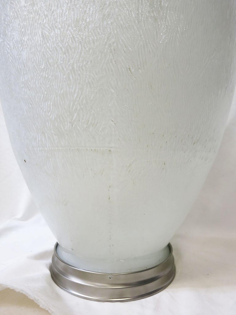 Tall Art Deco Acorn Ceiling Glass Globe Pendant