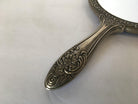 Antique Silver Plate Rose Pattern Vanity Hand