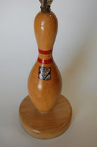 Wood Dix Tournament Select Real Bowling Pin Table Lamp
