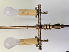 Hollywood Regency Gold-Plated Bronze Floor Lamp