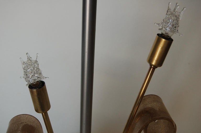 Gold Glitter Scrolling Acrylic Star Table Lamp by Moss Lighting