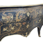 19th Century French with Brass Encroûtement Bombe Shaped Chinoiserie Commode