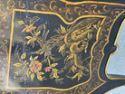 19th Century French with Brass Encroûtement Bombe Shaped Chinoiserie Commode