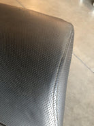 Modernist Leather Captian's Lounge Chair with Chrome Base, Circa 1980