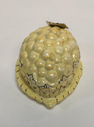 Vintage Yellow Lusterware Covered Serving Dish with Grapes by Sasha
