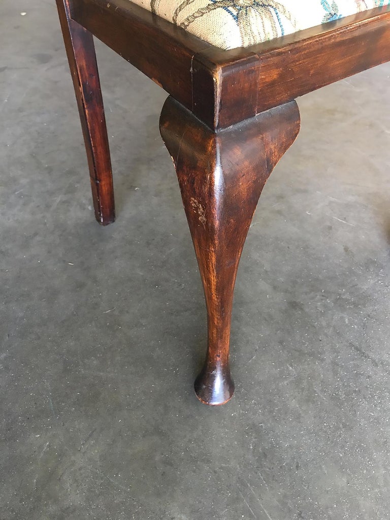 Pre-War Mahogany Art Deco Era Dining Room Chair Set of Four